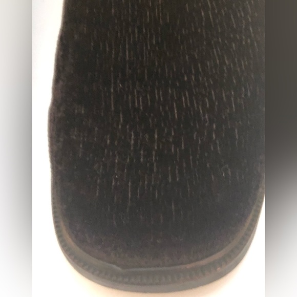 JOAN & DAVID vintage made in Italy brown stretch velour flat - Picture 2 of 3